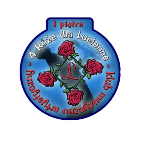 4 róże jazz na białym